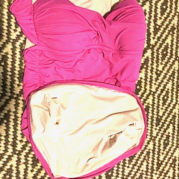 Carmen Marc Valvo Pink Bathing Suit - Picture 12 of 12